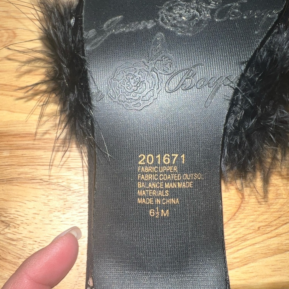 Joan Boyce satin slippers with jewel studs on kitten heel. - Picture 2 of 14